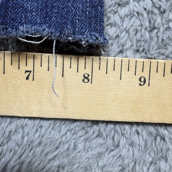 Miss Me Jeans 29 (30x31) Boot Distressed Embellished Raw Hem Cut Ankles Whiskers - Picture 14 of 16